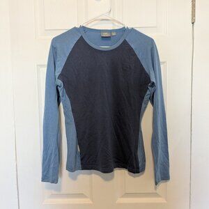 Icebreaker Bodyfit 260 LS Blue Merino Wool Technical Base Layer Wmn Slim Fit Med